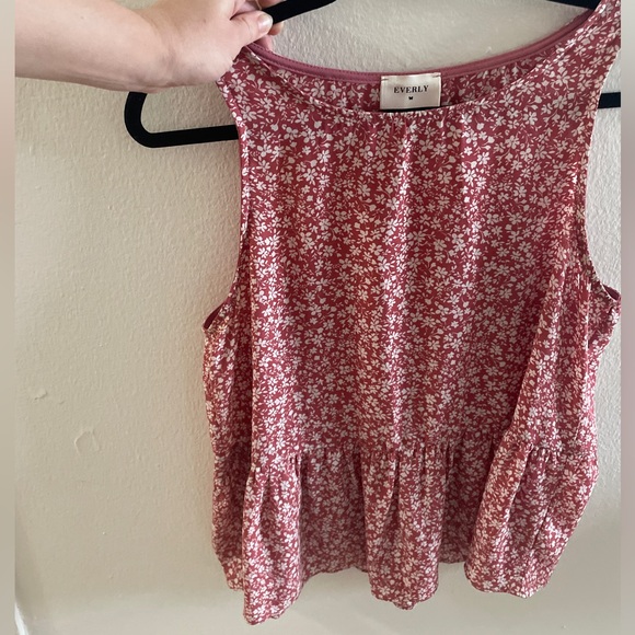 Pink flowy work blouse, size S - Picture 3 of 3